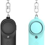 防犯ブザー 防犯アラーム 2個セット 130dB 大音量 LEDライ...-同舟