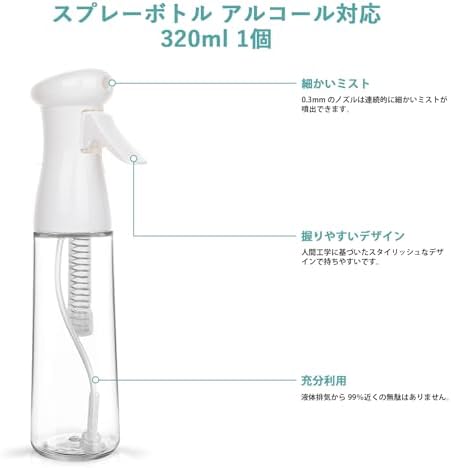 图片[2]-スプレーボトル アルコール対応 320ml 1個 極細ミスト 大容量…-日本亚马逊论坛-海外推广-同舟