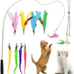 Oziral 猫 おもちゃ 猫じゃらし 釣り竿じゃらし+吸盤吊り上げ...-同舟