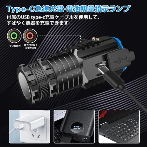 图片[4]-LED 懐中電灯 超高輝度2500LM LEDライト ハンディライト…-日本亚马逊论坛-海外推广-同舟