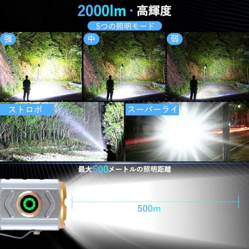 图片[3]-LED 懐中電灯 2000lm高輝度 超小型 軽量 強力LEDライト…-日本亚马逊论坛-海外推广-同舟