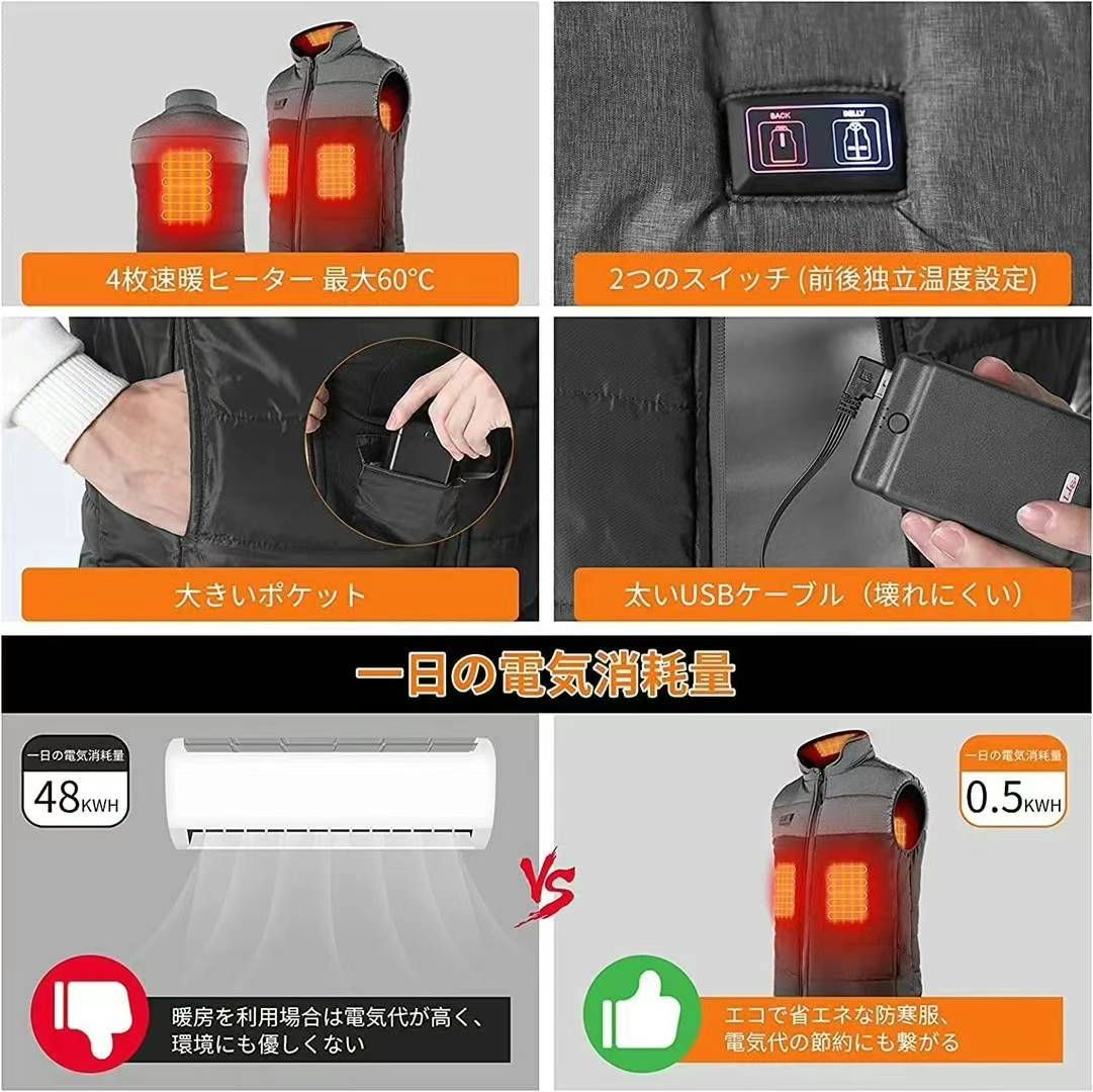 图片[5]-不带充电宝的加热马甲，42💰一个，20个起，海外仓发货，只有M-日本亚马逊论坛-海外推广-同舟