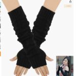 长针织手套黑色有指洞款
22元一副包邮-同舟