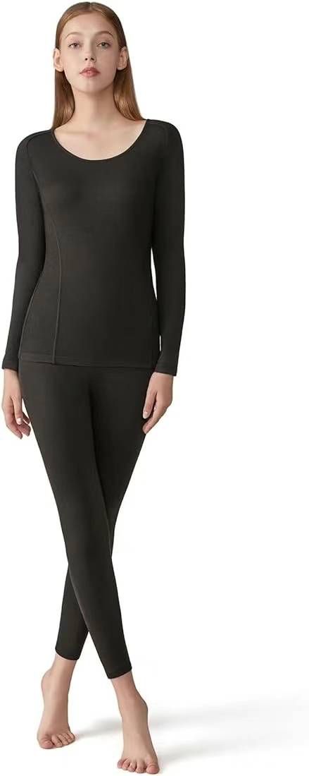 图片[1]-30元一件包邮          女士黑色中厚款保暖内衣，S码13件-日本亚马逊论坛-海外推广-同舟