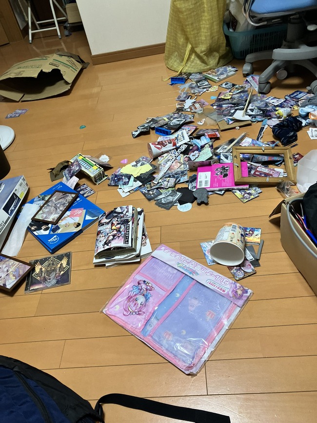 图片[2]-【画像】ホロライブファンさん、ホロフェス参加中に部屋のホロライブグッズを親に破壊し尽くされてしまう…-同舟