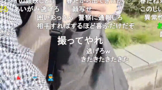 图片[6]-【怖すぎ注意】女性生主、外配信中にガチでやばすぎる変態じじいに遭遇する放送事故発生！コメ欄が阿鼻叫喚「はよ逃げろ」「ガチ通報案件」-同舟