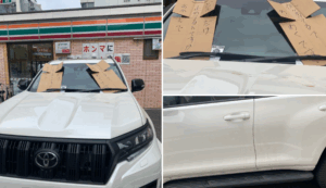 コンビニでずっと違法駐車している車さん、ヤバすぎるイタズラをされまくる・・・-同舟