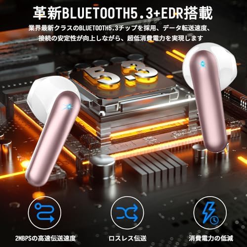图片[2]-ワイヤレスイヤホン Bluetooth 5.3 最大50時間再生 2…-日本亚马逊论坛-海外推广-同舟