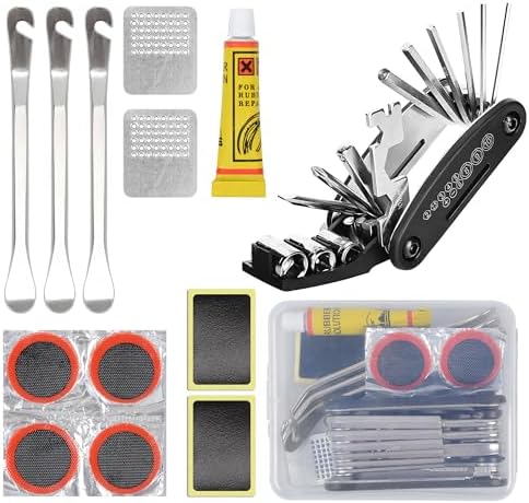 图片[1]-Oziral 自転車パンク修理 工具セット 13点 自転車 タイヤ修…-日本亚马逊论坛-海外推广-同舟