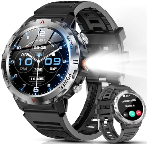 图片[1]-スマートウォッチ【2024改良最新型 軍用規格 懐中電灯】Bluet…-日本亚马逊论坛-海外推广-同舟