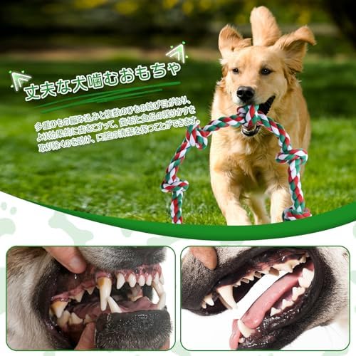 图片[2]-Oziral 犬おもちゃ ロープ 噛むおもちゃ 天然コットン 犬の玩…-日本亚马逊论坛-海外推广-同舟