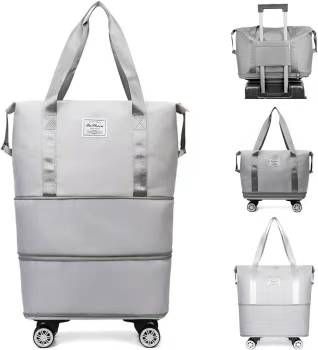 图片[1]-行李包带轮 灰色只有两个50元一个包邮-日本亚马逊论坛-海外推广-同舟