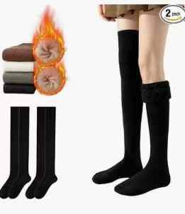 图片[1]-加厚过膝袜 两双装30元-日本亚马逊论坛-海外推广-同舟