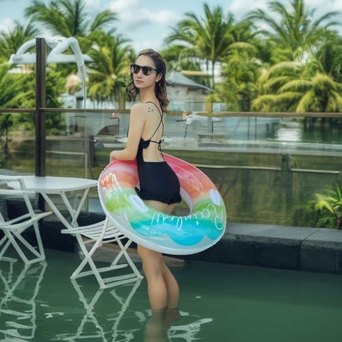 图片[8]-浮き輪 大人 取っ手付きうきわ 虹タイプ Fohil 可愛いフロート…-日本亚马逊论坛-海外推广-同舟