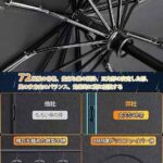メンズ傘 耐風 ワンタッチ 自動開閉 UVカット 超撥水 超大サイズ ...-同舟