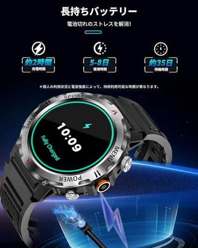 图片[5]-スマートウォッチ【2025業界新登場 軍用規格 懐中電灯】 Blue…-日本亚马逊论坛-海外推广-同舟