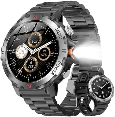 图片[1]-スマートウォッチ【2025改良最新型 2種バンド付き】軍用規格 懐中…-日本亚马逊论坛-海外推广-同舟