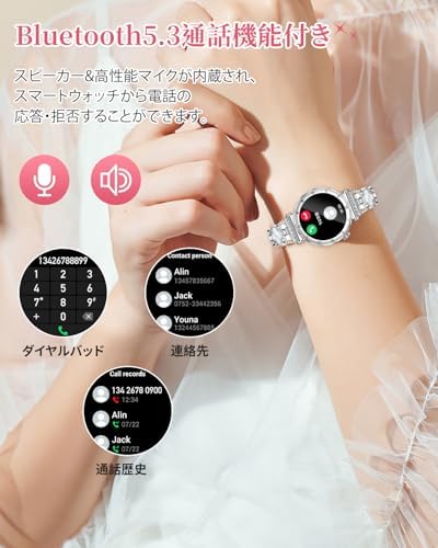 图片[3]-スマートウォッチ レディース 丸型 1.19インチ iPhone ア…-日本亚马逊论坛-海外推广-同舟