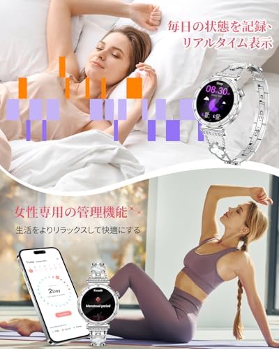 图片[6]-スマートウォッチ レディース 丸型 1.19インチ iPhone ア…-日本亚马逊论坛-海外推广-同舟