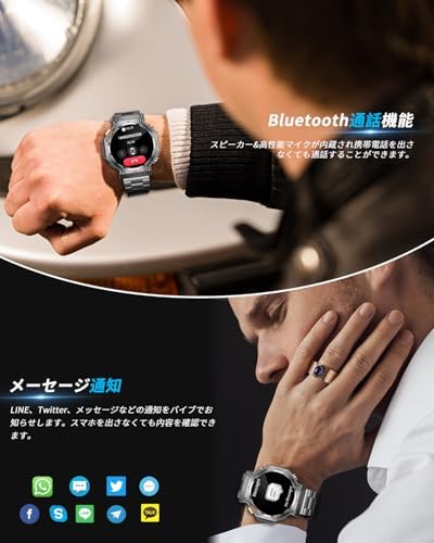 图片[2]-スマートウォッチ【2025年新開発】軍用規格 GPS内蔵 2種バンド…-日本亚马逊论坛-海外推广-同舟