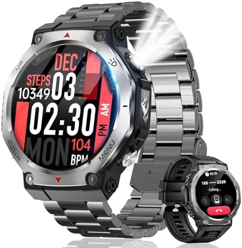 图片[1]-スマートウォッチ【2025年最新 軍用規格】Bluetooth通話 …-日本亚马逊论坛-海外推广-同舟