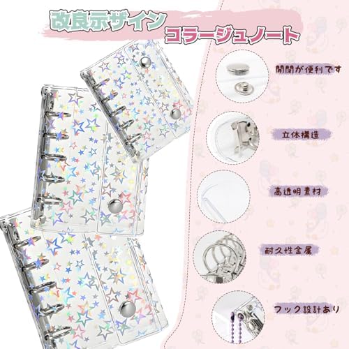 图片[2]-透明 シール帳 A7 サイズ ミニバインダー【20枚リフィル付き】…-日本亚马逊论坛-海外推广-同舟