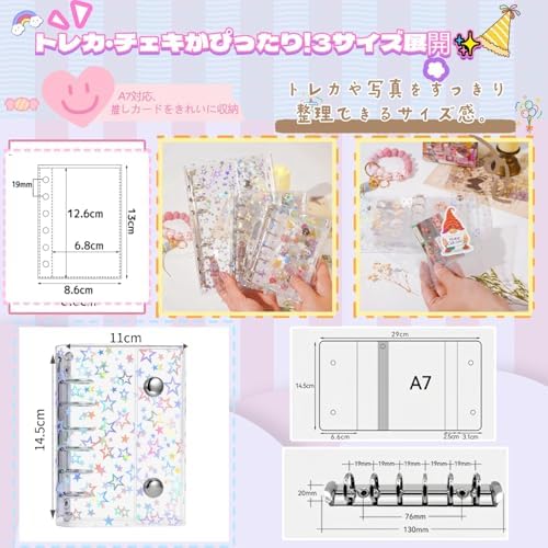 图片[6]-透明 シール帳 A7 サイズ ミニバインダー【20枚リフィル付き】…-日本亚马逊论坛-海外推广-同舟