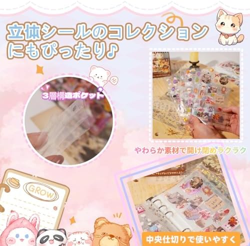 图片[4]-透明 シール帳 A7 サイズ ミニバインダー【20枚リフィル付き】…-日本亚马逊论坛-海外推广-同舟