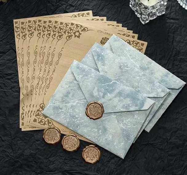 图片[2]-鎏金信封信纸套装 米黄色3个信封+10张牛皮玫瑰信纸+3枚火漆贴
鎏金…-日本亚马逊论坛-海外推广-同舟