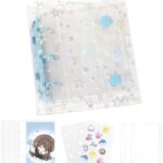 PAEUKUON 透明 シール帳 A8 ミニサイズ シールバインダー...-同舟