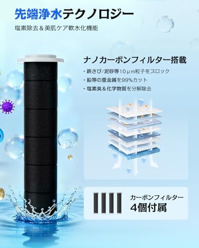 图片[4]-シャワーヘッド 節水 高水圧 5段階モード 手元止水機能 微細ナノバ…-日本亚马逊论坛-海外推广-同舟