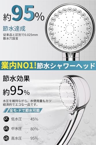 图片[2]-シャワーヘッド 節水 高水圧 【2025新登場・節水95%・水漏れ防…-日本亚马逊论坛-海外推广-同舟