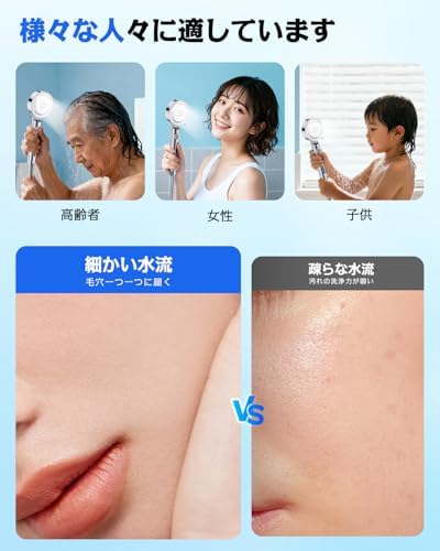 图片[7]-シャワーヘッド 節水 高水圧 5段階モード 手元止水機能 微細ナノバ…-日本亚马逊论坛-海外推广-同舟