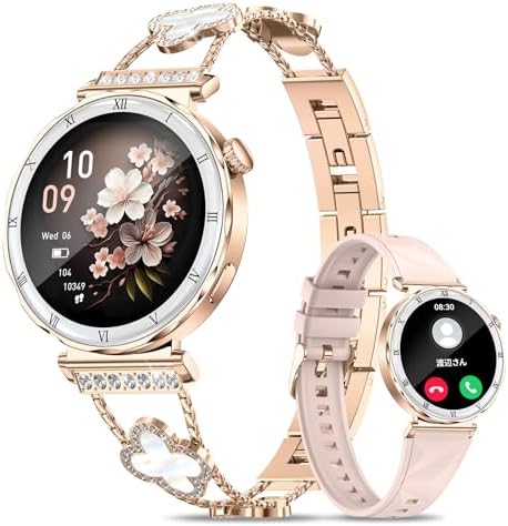 图片[1]-スマートウォッチ レディース 丸型 1.19インチ画面 Blueto…-日本亚马逊论坛-海外推广-同舟