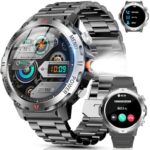 スマートウォッチ【2025年新開発】軍用規格 2種バンド付き Blu...-同舟