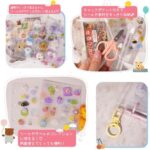 PAEUKUON 透明 シール帳 A8 ミニサイズ シールバインダー...-同舟