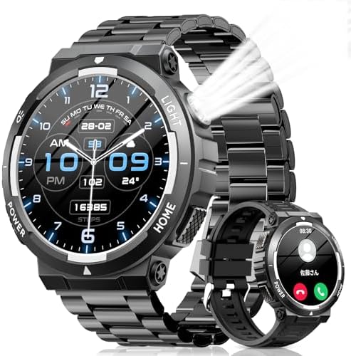 图片[1]-スマートウォッチ 軍用規格 Bluetooth通話 Line/メッセ…-日本亚马逊论坛-海外推广-同舟