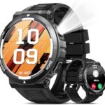 [KOMOI] スマートウォッチ 軍用規格 高輝度懐中電灯Bluet...-同舟