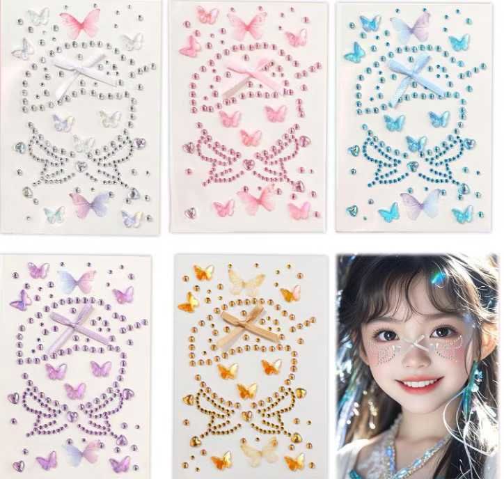 图片[1]-面部装饰贴 15元包邮，家里有小公主的快来呀
花开富贵五款（白色＋粉色…-日本亚马逊论坛-海外推广-同舟