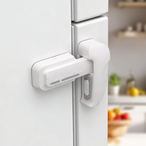 图片[1]-冷蔵庫ロック チャイルドロック 後付け 鍵 穴あけ不要 3Mテープ …-日本亚马逊论坛-海外推广-同舟