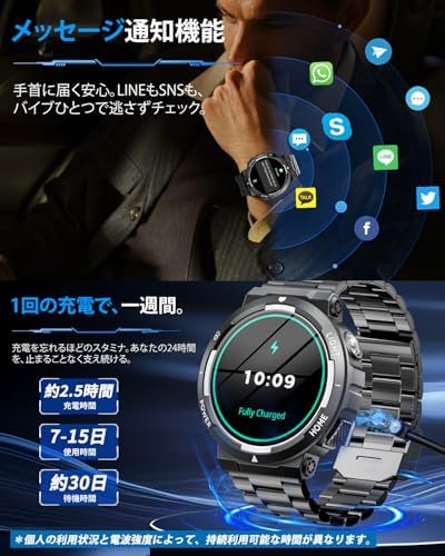 图片[4]-スマートウォッチ【2026新登場 軍用規格】1.53インチ大画面 B…-日本亚马逊论坛-海外推广-同舟