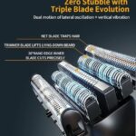 ひげそり 電動シェーバー メンズ 小型 人気【往復式3枚刃・9500...-同舟