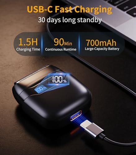 图片[5]-メンズ 電動シェーバー 小型 ひげそり【3枚刃フローティングヘッド】…-日本亚马逊论坛-海外推广-同舟