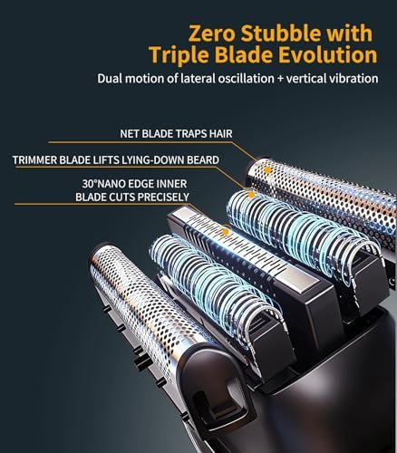 图片[3]-メンズ 電動シェーバー 小型 ひげそり【3枚刃フローティングヘッド】…-日本亚马逊论坛-海外推广-同舟