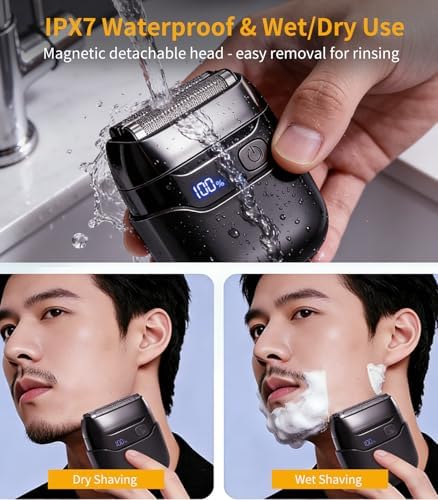图片[6]-メンズ 電動シェーバー 小型 ひげそり【3枚刃フローティングヘッド】…-日本亚马逊论坛-海外推广-同舟